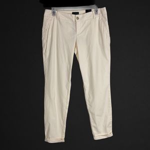 The Limited Womens Pants Size 4 Ivory Cuffed Ankle